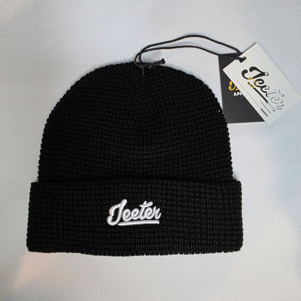 Jeeter Beanie Hat NWT Streetwear Logo Knit Cap Men/Women OSFA Black